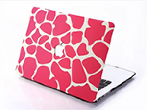 Pink spots macbook skin