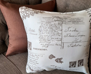 French Script Pillows